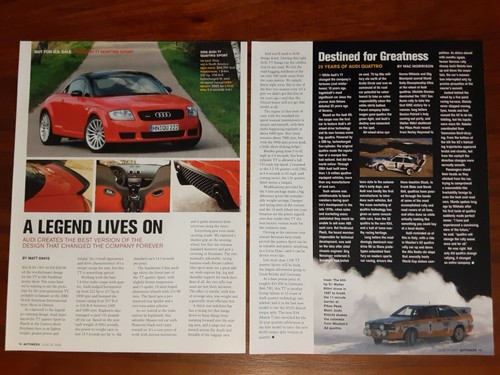Audi quattro sport - tt, rivista